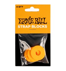 Ernie Ball Strap Blocks 4pk - Orange