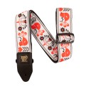 Ernie Ball Classic Jacquard Strap - Red Bird Winter