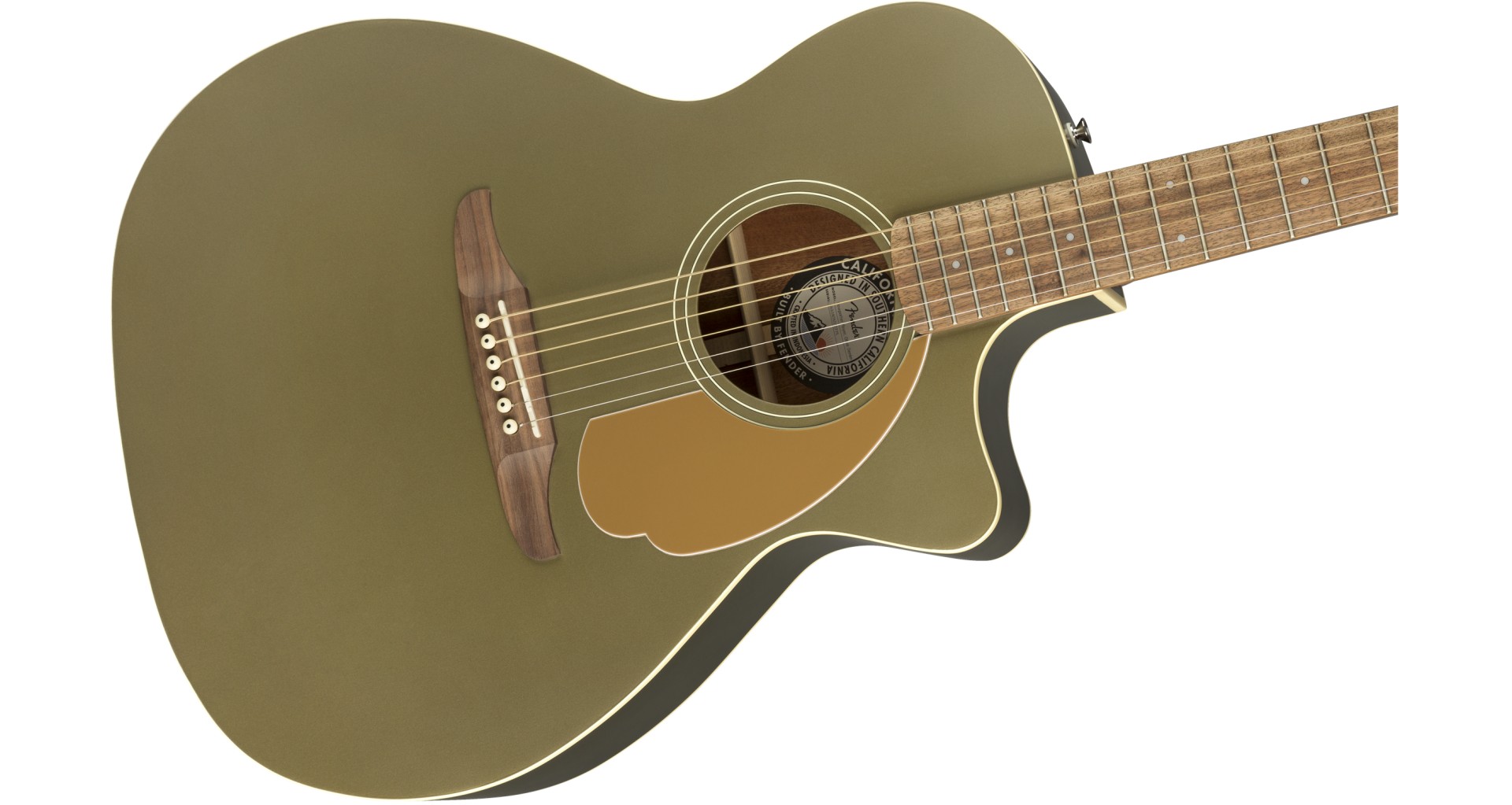 Fender Newporter Player Olive Satin Chitara electroacustica Zeedo Shop