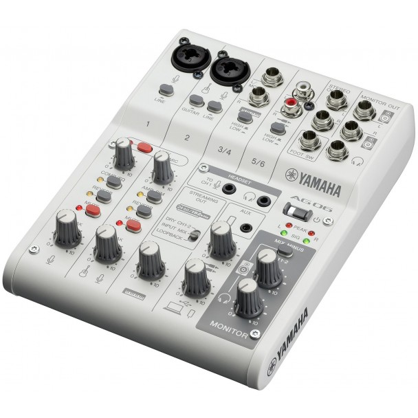 Yamaha AG 06 MK2 WH Interfata audio / Mixer - Zeedo Shop