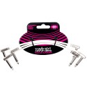 Ernie Ball Flat Ribbon 6in - White - 3 Pack