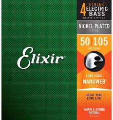 Elixir Nanoweb 4-String Medium, Long Scale 50 - 105 14102