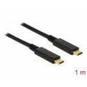 Delock USB 3.1 Gen 2 (10 Gbps) 1 m PD 3 A E-Marker 83661