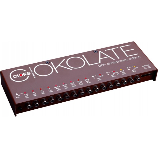 Alimentatore Pedali Effetti CIOKS CIOKOLATE - 16 Uscite Isolate DC E AC - Nuovo