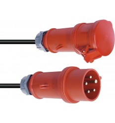 PSSO CEE Extension 16A 5x2.5 10m red
