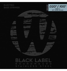 Warwick Black Label Bass String Set Stainless Steel Medium Light .020-.100
