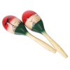 X Drum Maracas Wooden / Mexican Style / Hand-Painted