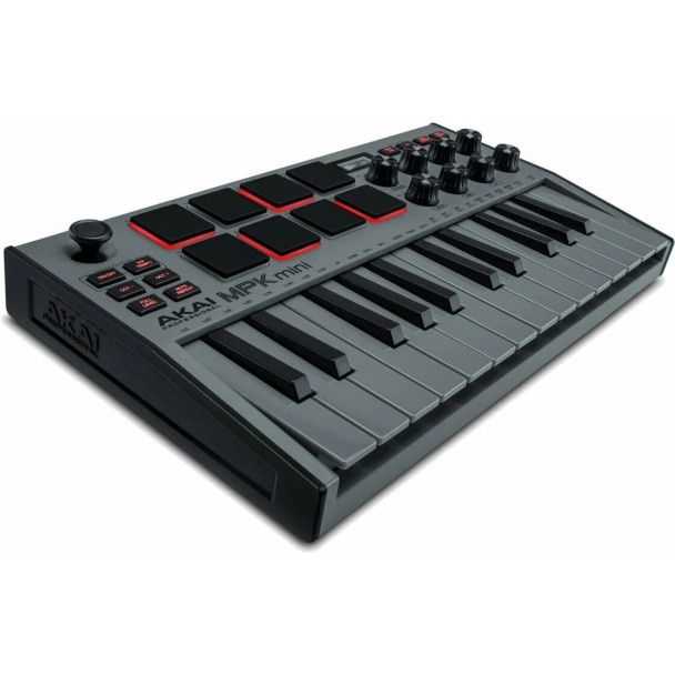 Akai MPK Mini Mk3 Grey Controller MIDI - Zeedo Shop