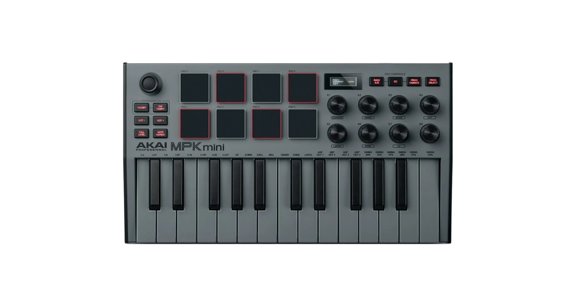 Akai MPK Mini Mk3 Grey Controller MIDI - Zeedo Shop