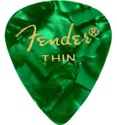 Fender Premium Celluloid 351 Shape Thin Green, 12-Pack