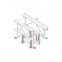 Milos Pro-30 Square G Truss - T-Cross 3-way - 500 mm - Silver