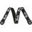 Fender Quick Grip Locking End Black, White Running Logo, 2"