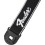 Fender Quick Grip Locking End Black, White Running Logo, 2"