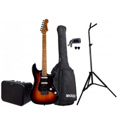 Pachete Zeedo Shop JET Guitars JS-400 SB HSS + Combo portabil si Accesorii