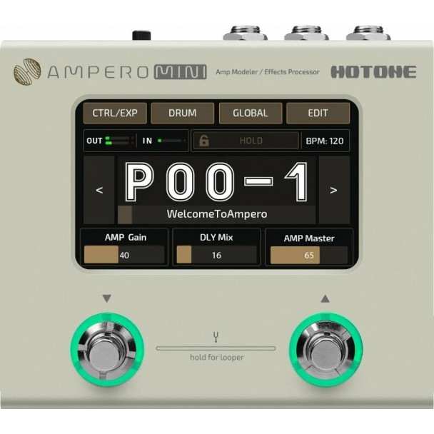 Hotone Ampero Mini Vanilla Procesor efecte chitara/bass Hotone Ampero Mini Vanilla Procesor efecte chitara/bass
