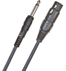 D-Addario Classic Series Microphone/Powered Speaker Cable 7.62 m PW-CGMIC-25