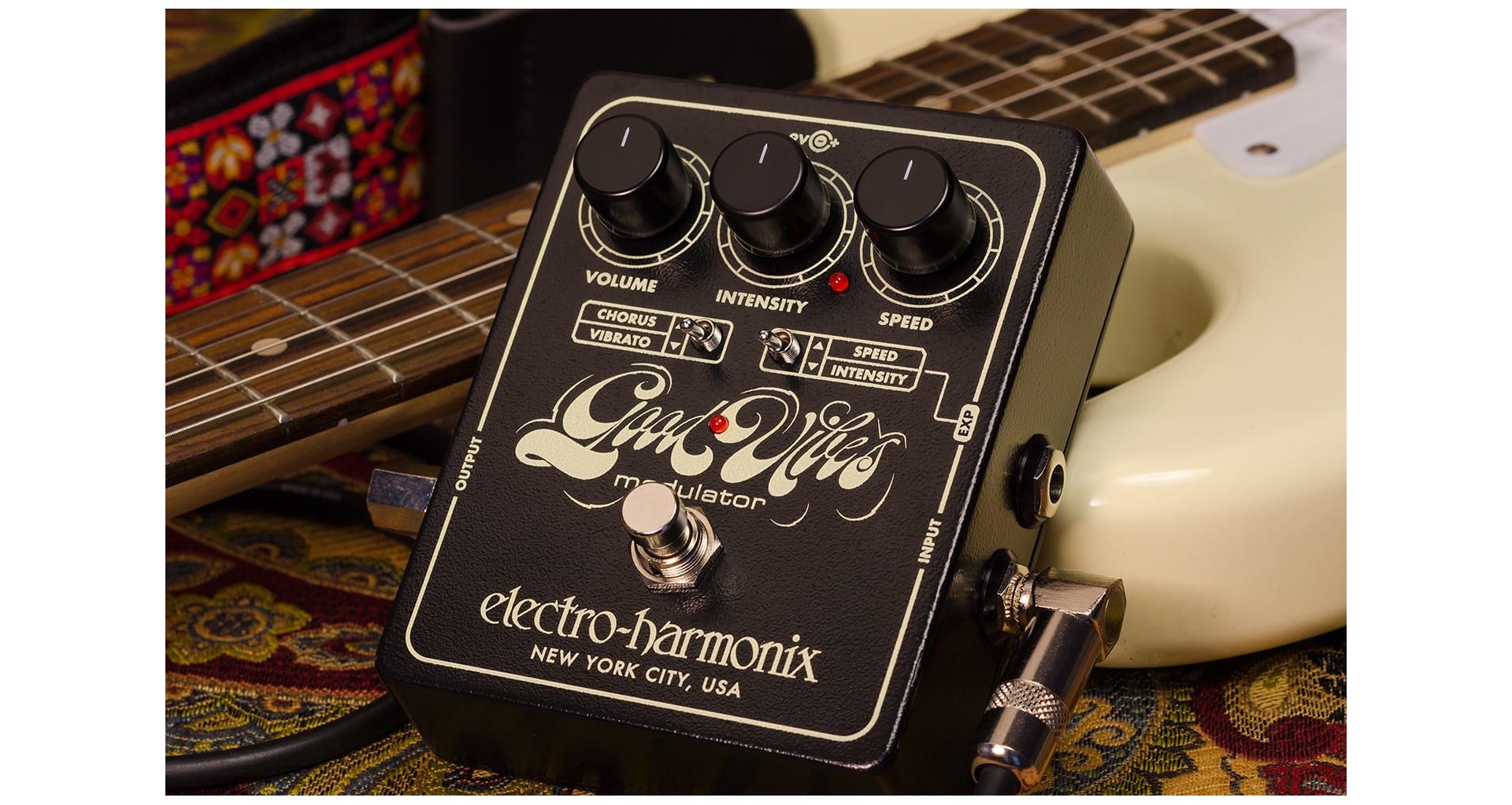 Electro Harmonix GOOD VIBES Modulator Pedala modulation - Zeedo Shop