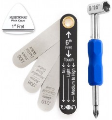 Music Nomad Truss Rod Neck Relief Measure and Adjust Kit for GIBSON and PRS USA Guitars