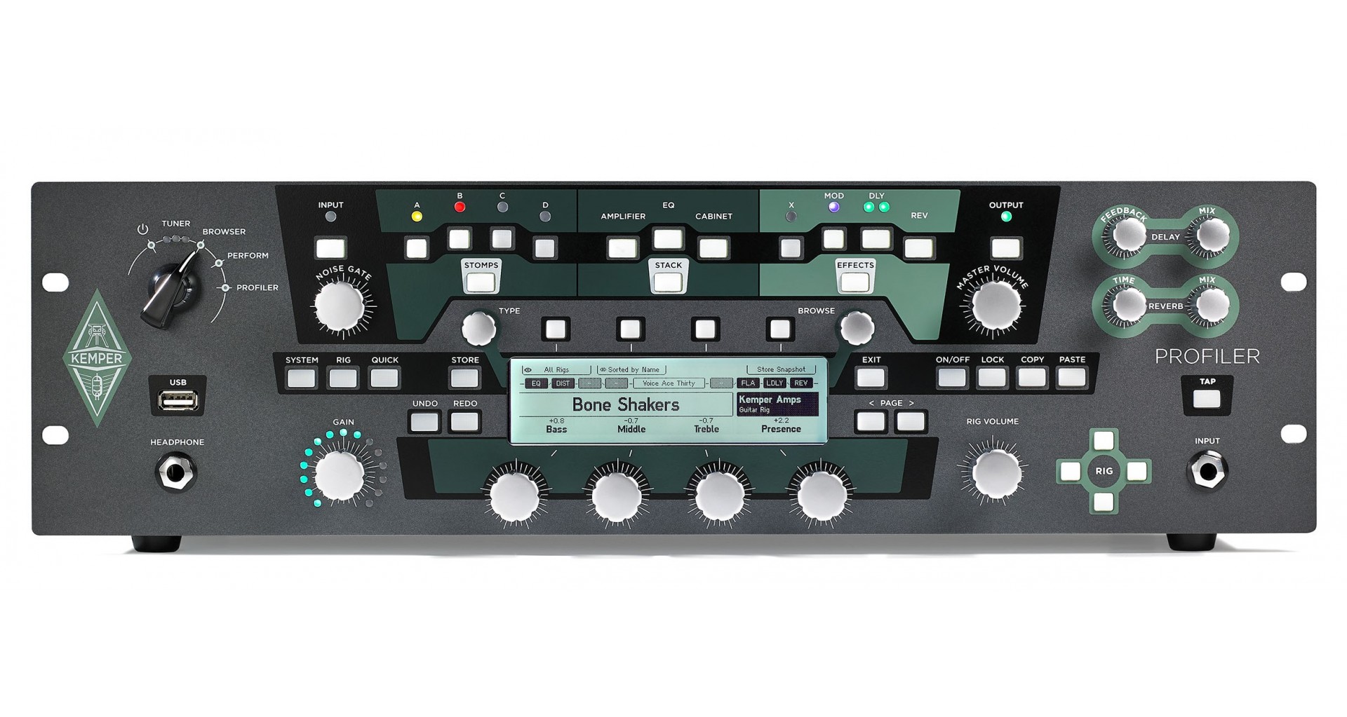 Kemper Profiler Rack ケンパー Kemper PROFILER Rack Procesor de chitara/bass pentru rack - Zeedo Shop