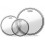 Evans EC2S Clear Fusion Tompack 10 inch, 12 inch, 14 inch ETP-EC2SCLR-F
