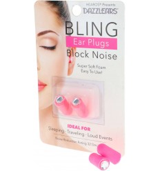 HEAROS DAZZLEARS Bling Ear Plugs Pink NRR 32db 1 pereche