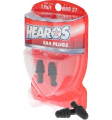 HEAROS Rock N Roll Series Ear Plugs Black NRR 27db 1 pereche
