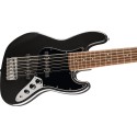 Fender Squier Affinity Jazz Bass VI LRL Black Metallic Chitara