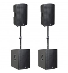 2 x HK Audio SONAR 112 Xi + 2 x SONAR 115 Sub D + Stative