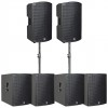 2 x HK Audio SONAR 115 Xi + 4 x SONAR 115 Sub D + Stative