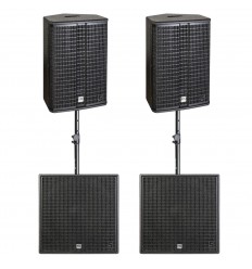 2 x HK Audio LINEAR 5 MK II 110 XA + 2 x LINEAR 5 MK II 115 Sub A + Stative