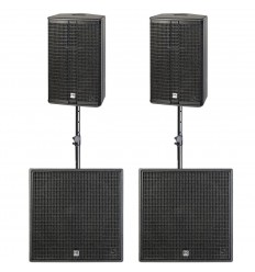 2 x HK Audio LINEAR 5 MK II 112 XA + 2 x LINEAR 5 MK II 118 Sub A + Stative