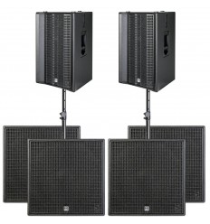 2 x HK Audio LINEAR 5 MK II 308 LTA + 4 x LINEAR 5 MK II 118 Sub HPA + Stative