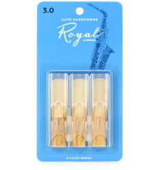 D-Addario Royal Alto Sax Reeds Strength 3, 3-pack RJB0330