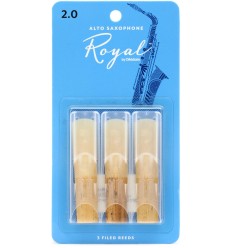 D-Addario Royal Alto Sax Reeds Strength 2, 3-pack RJB0320