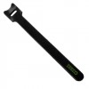 Zeedo Velcro Cable Tie Negru Logo Verde 12 x 250 mm