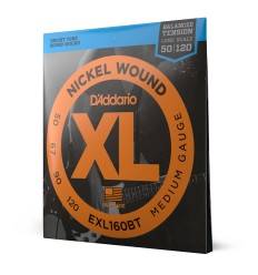 D-Addario 50-120 Medium, Balanced Tension, Long Scale, XL Nickel EXL160BT