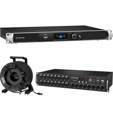 Midas M32C + Midas DL16 + ProCab PRX656/50