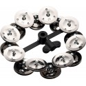 Meinl Headliner Series HiHat Dual-Row Tambourine - 5 inch - HTHH2BK