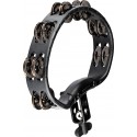 Meinl Headliner Series Mountable Molded ABS Tambourine - Black - HTMT2BK
