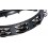 Meinl Headliner Series Mountable Molded ABS Tambourine - Black - HTMT2BK