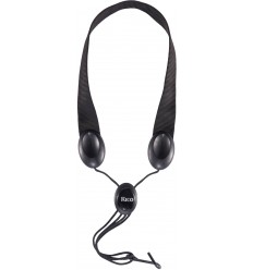 Rico by D-Addario Fabric Sax Strap Black with Metal Hook SJA11