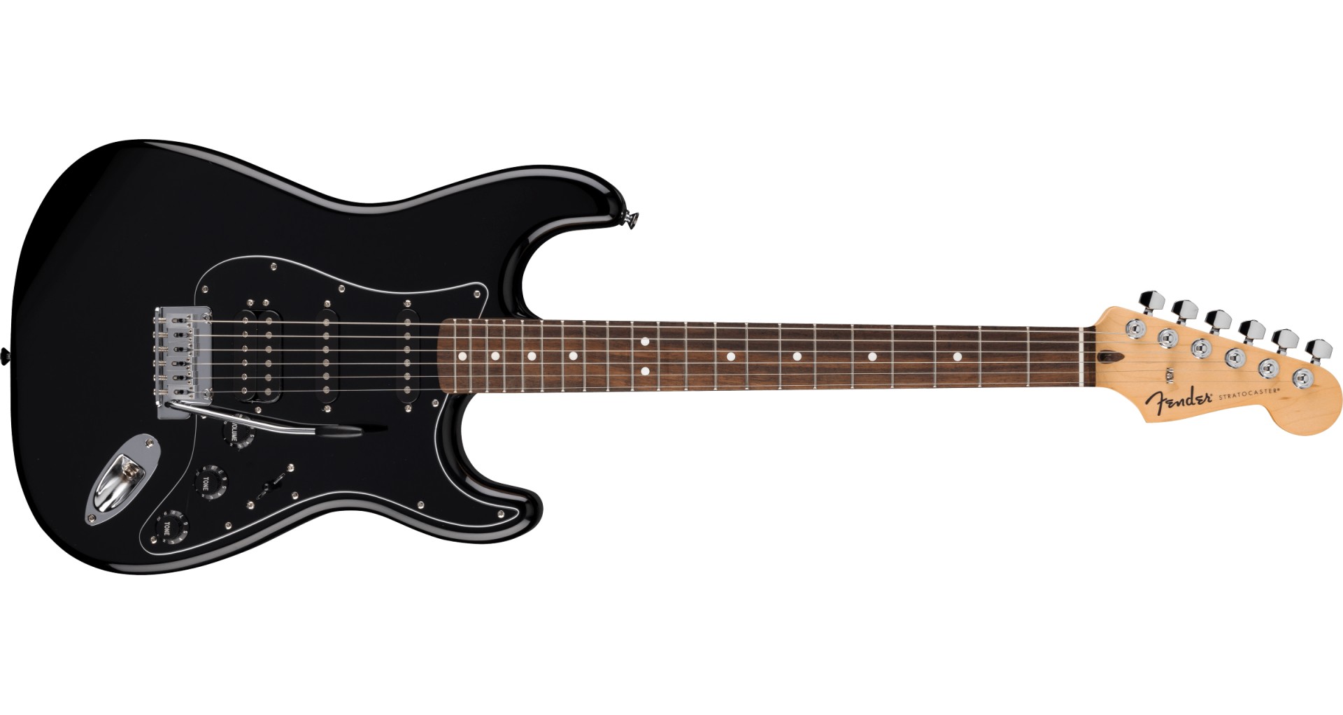 Fender Standard Stratocaster HSS LRL Black Chitara electrica