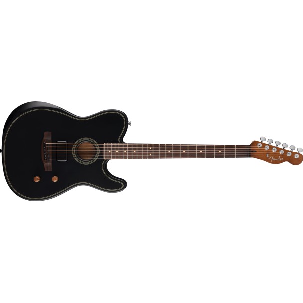 Fender Acoustasonic Standard Telecaster Black Chitara electro