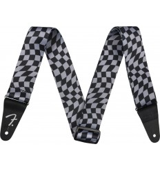 Fender Wavy Checkerboard Polyester Strap Gray