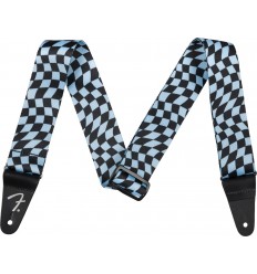 Fender Wavy Checkerboard Polyester Strap Blue