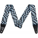Fender Wavy Checkerboard Polyester Strap Blue