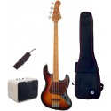 JET Guitars JJB-300 SB + Joyo JMA-10B + accesorii