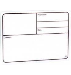 Adam Hall Tour Label plastic white self-adhesive 220 x 150 mm