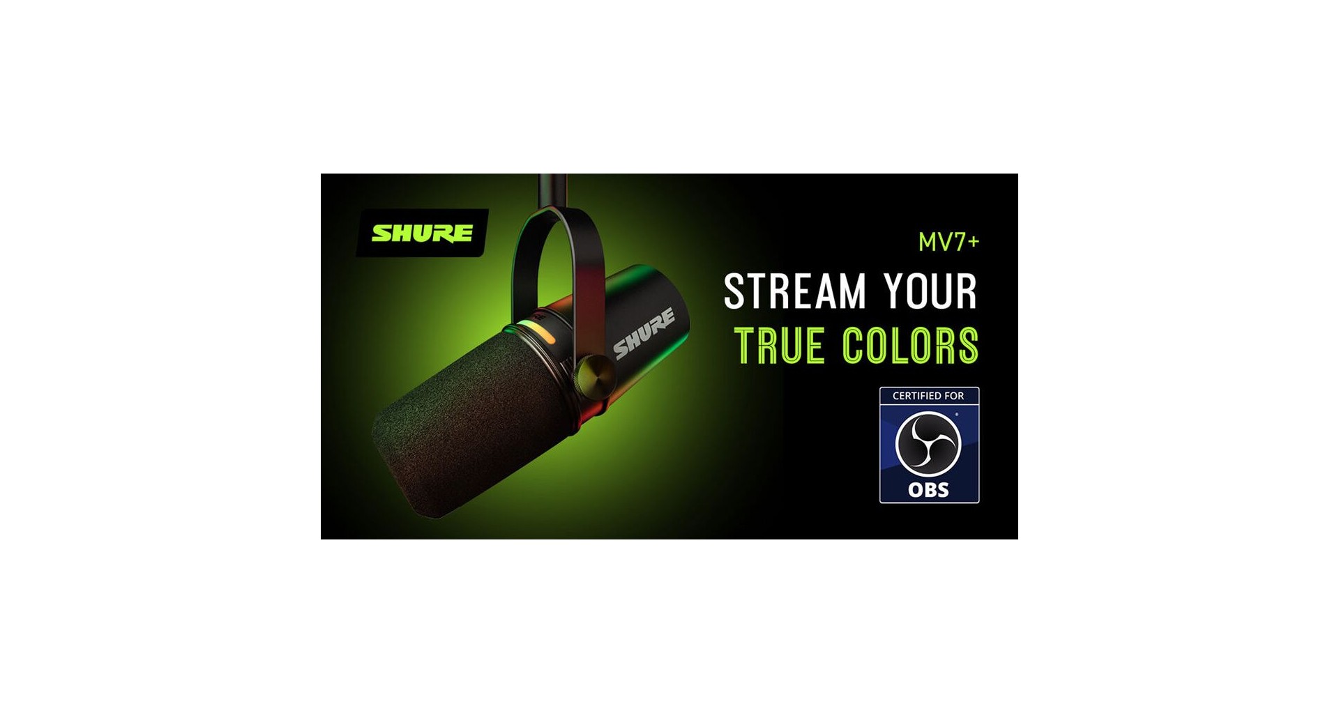 Shure MV7+ Black Microfon Dinamic USB/XLR pt Podcast si