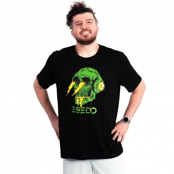 Zeedo Shop Skull Negru M Tricou - Zeedo Shop
